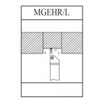 Фото 2 MGEHR 1212-1.5 державка отрезная (канавочная) 12мм под пластины 1,5мм