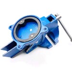 Фото 3 Тиски слесарные 150 мм, поворотные, стальные губки, с наковальней