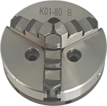 Фото 1 Патрон токарный 3-х кулачковый 80 мм, К01-80B (под фланец)