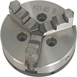 Фото 4 Патрон токарный 3-х кулачковый 80 мм, К01-80B (под фланец)