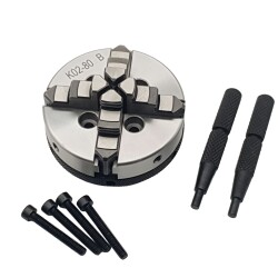 Фото Патрон токарный 4-х кулачковый 80 мм, К02-80B (под фланец)