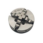 Фото 1 Патрон токарный 4-х кулачковый 100 мм, К02-100B (под фланец)