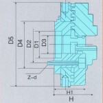 Фото 6 Патрон токарный 4-х кулачковый 100 мм, К02-100B (под фланец)