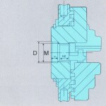 Фото 8 Патрон токарный 4-х кулачковый 63 мм, К02-63 с резьбой М14х1