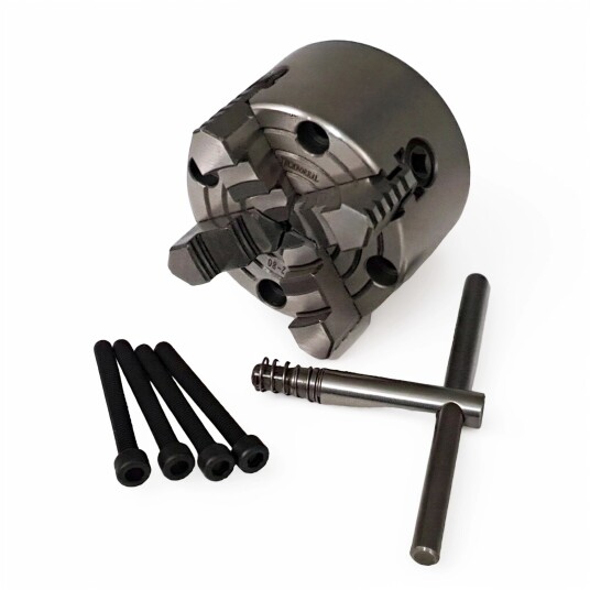 Фото Патрон 4-х кулачковый, К72-80, 80 мм независимое перемещение с отверстиями