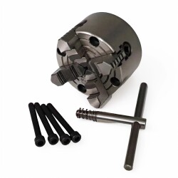 Фото Патрон 4-х кулачковый, К72-80, 80 мм независимое перемещение с отверстиями