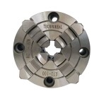 Фото 4 Патрон 4-х кулачковый, К72-100, 100 мм независимое перемещение с отверстиями